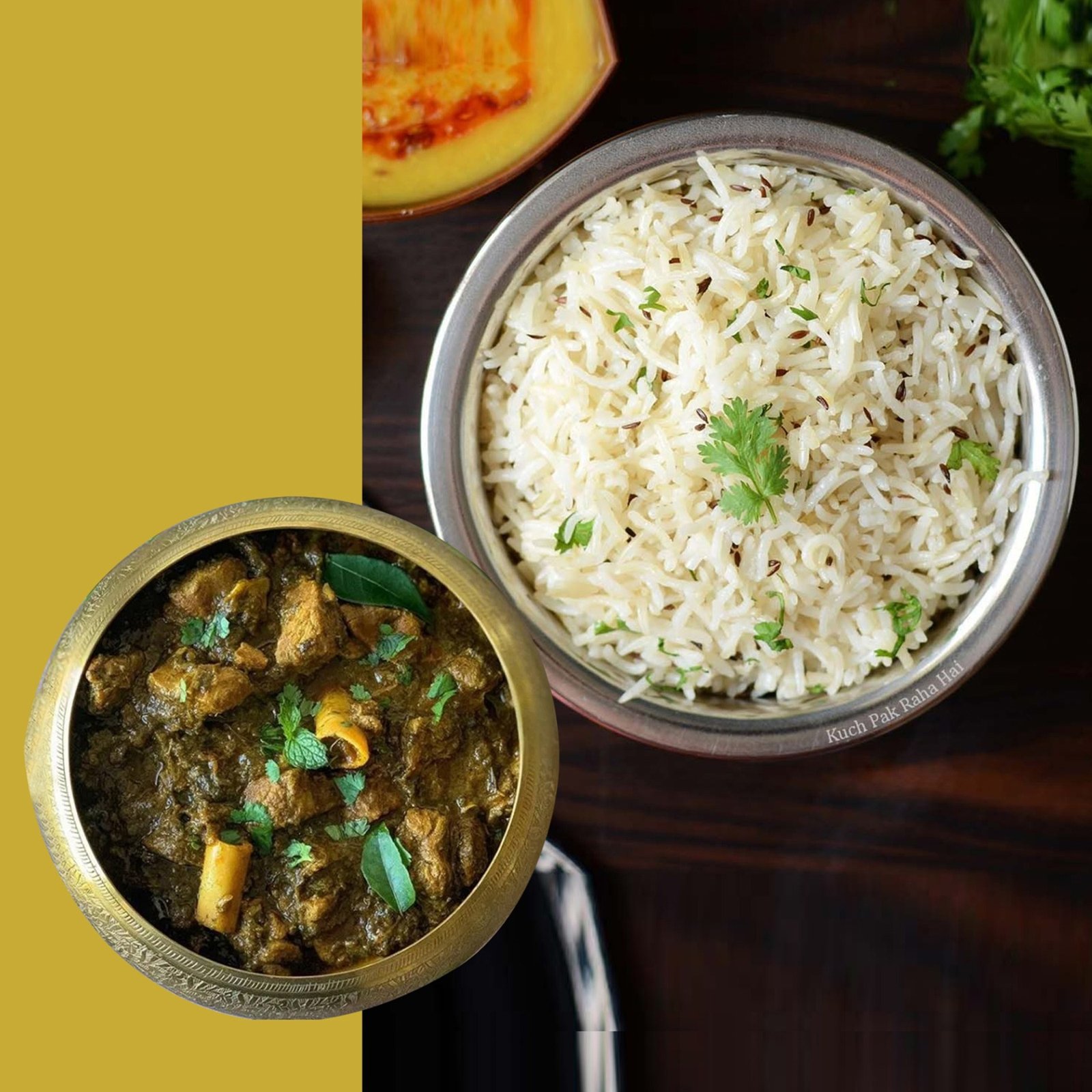 Gongura Mutton + White Rice