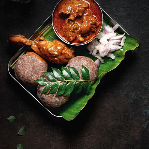 Ragi Sangati + Chicken Curry
