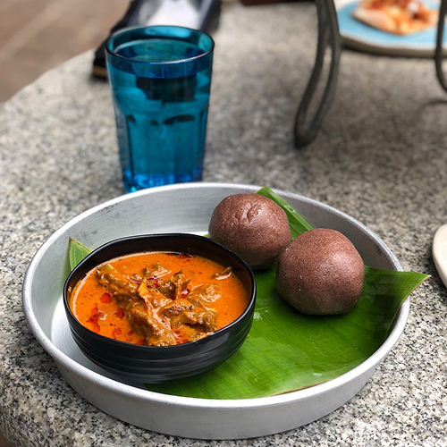 Ragi Sangati + Mutton Curry